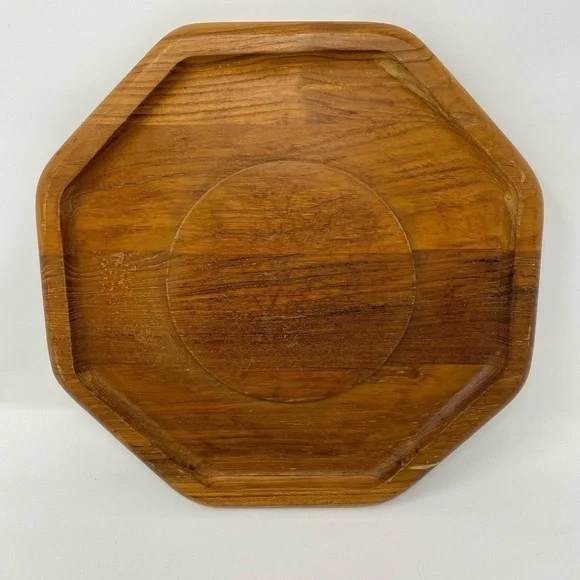 Vintage Dolphin Authentic Teak Wood Serving Platter - Picture 1 of 7
